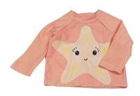 Ružové UV tričko s hvězdicí H&M