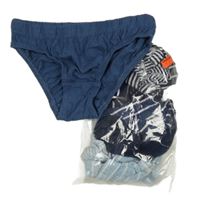 Nové - 6x tmavomodro-modré slipy dunnes 