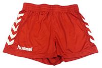 Červené sportovní kraťasy Hummel 