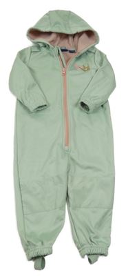 Svetlozelená softshellová kombinéza s kapucňou Lupilu