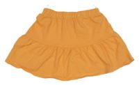 Oranžová bavlnená sukňa C&A