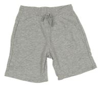 Světlešedé melírované teplákové kraťasy H&M