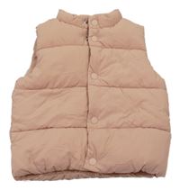 Ružová šušťáková zateplená vesta M&S