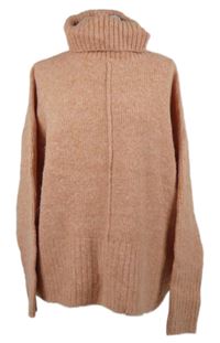 Dámský lososový svetrový rolák F&F