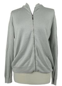 Dámský šedý třpytivý lehký propínací svetr Atmosphere 