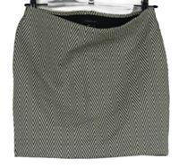 Dámska bielo-čierna vzorovaná sukňa Atmosphere