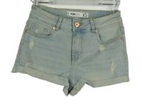 Dámské světlemodré riflové kraťasy s prošoupáním FB Sister 