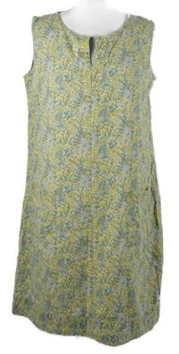 Dámske žlté kvietkovane šaty Next