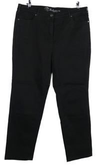 Dámské černé elastické slim rifle Toni Fashion 