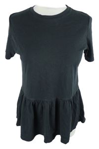 Dámska čierna peplum tunika River Island