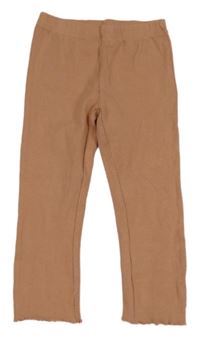 Světleskořicové rebrované legíny Dirkje