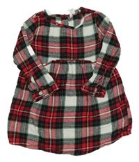 Barevné kostkované flanelové šaty E-vie angel