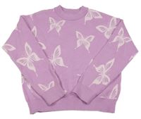 Fialový svetr s motýlky Primark