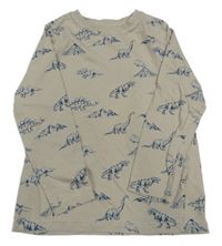 Světlešedé triko s dinosaury F&F