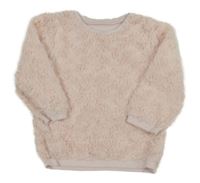 Svetloružová chlpatá mikina Matalan