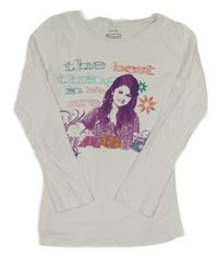 Biele tričko s dívkou Disney