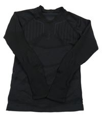 Černo-šedé funkční spodní triko Kipsta