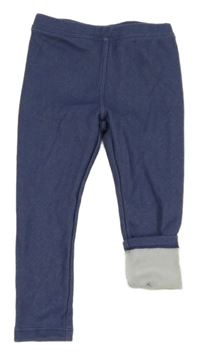 Modré melírované teplákové tregíny Lupilu