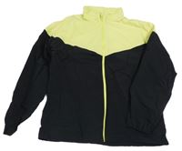 Čierno-žltá šušťáková bunda