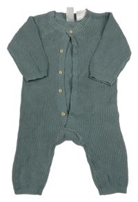 Zeleno-sivý pletený overal H&M