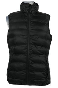 Dámska čierna šušťáková prešívaná zateplená vesta s rolákom Regatta