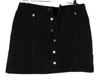 Dámská černá riflová propínací sukně F&F