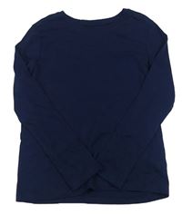 Tmavomodré tričko H&M