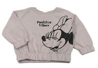 Pudrová mikina s Minnie Disney