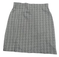 Sivo-čierna kockovaná sukňa zn. M&Co.