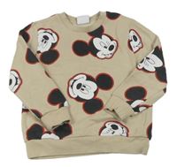 Béžová mikina s Mickeym Disney