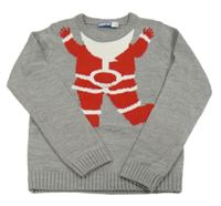 Sivý sveter so Santou Pepperts