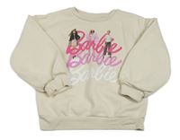 Béžová mikina s Barbie 