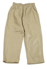 Béžové koženkové kalhoty Zara