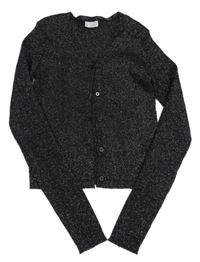 Čierny trblietavý prepínaci crop sveter Primark