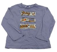 Fialové triko s potiskem Mayoral