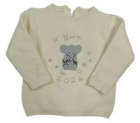 Smotanový sveter so slonom M&S