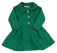 Tmavozelený teplákový kabátek s límečkem Halis