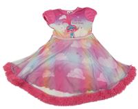 Fuchsiovo-barevná noční košile - Trollové