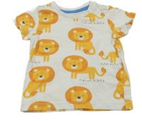 Bílé tričko s lvíčky Matalan