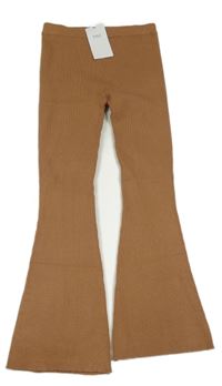 Nové - Béžové rebrované flare nohavice M&S