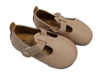 Nové - Pudrové koženkové baleríny vel.22