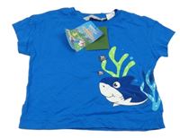Nové - Modré outdoorové tričko se žralokem Regatta