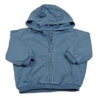 Modrošedá prepínaci oversize mikina s kapucňou George