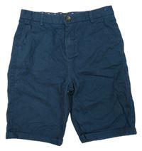 Tmavomodré plátenné chino kraťasy River Island
