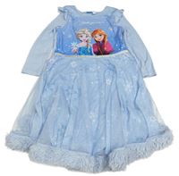 Svetlomodrá nočná košeľa s FROZEN a tylem na sukni Disney
