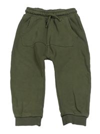 Khaki tepláky s klokaní kapsou George 