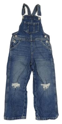 Modré laclové rifle s prošoupáním H&M
