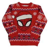 Červený sveter so Spider-manem Marvel