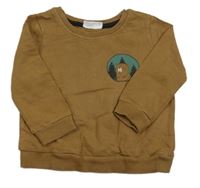 Hnedá mikina so bobrem So Cute