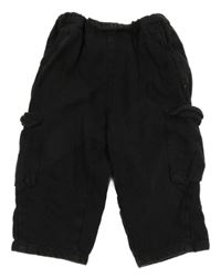 Černé teplákové cargo rifle Zara